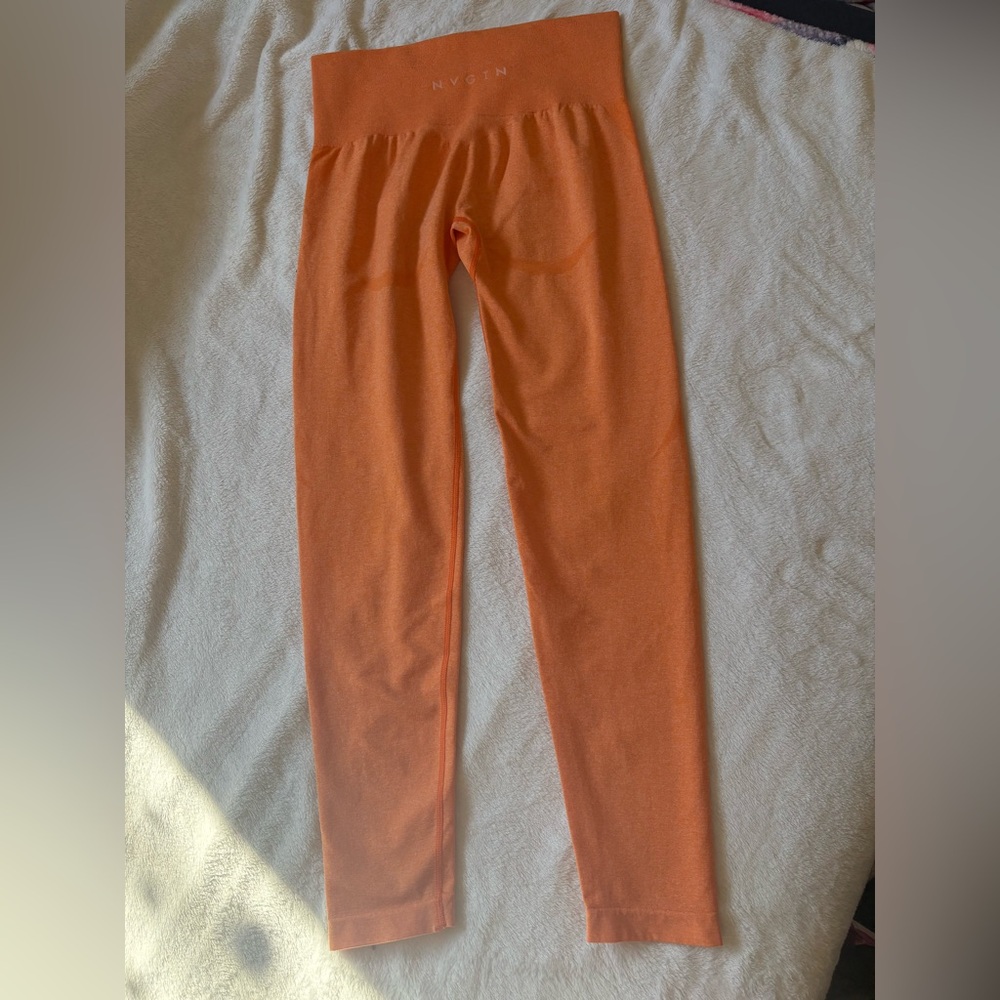 NVGTN  RARE ‘Sunset Orange’ Contour Seamless Leggings~ Medium - Picture 5 of 9